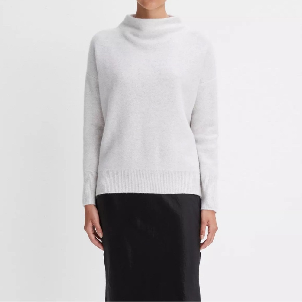 Vince Plush Cashmere Funnel Neck Sweater
